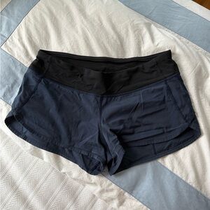 Lululemon Athletica Navy and Black Athletic Shorts